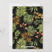 Invitation Moderne Tropical Surprise Adulte 40e Anniversaire (Dos)
