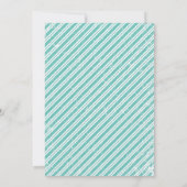 Invitation Moderne Turquoise Aqua Tiffany 30e anniversaire In (Dos)