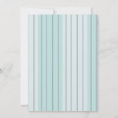 Invitation Moderne Turquoise Bleu Gris Gris Gris Plage Mariag (Dos)