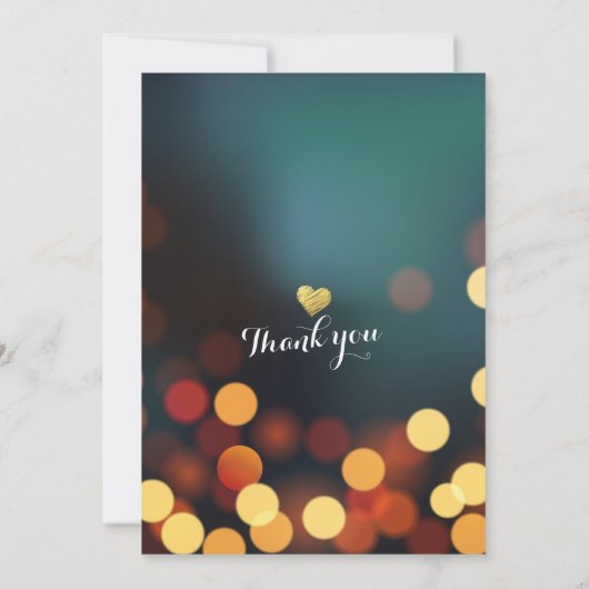 Invitation Moderne Turquoise Gold Bokeh Lights Bachelorette (Dos)