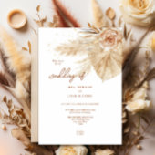 Invitation Moderne, typographie Mariage de automne Boho