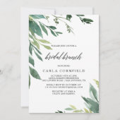 Invitation Moderne verdure Botanique Foliage Brunch nuptial (Devant)