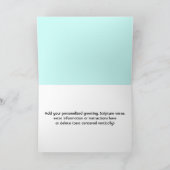 Invitation Moderne Vert Sarcelle ANNIVERSAIRE DE L'ÉGLISE (Intérieur)