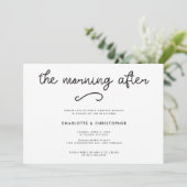 Invitation Moderne Violet Le Lendemain Après-Mariage (Debout devant)