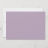 Invitation Moderne Violet Le Lendemain Après-Mariage (Dos)