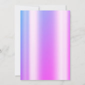 Invitation Moderne Violet Neon Sweet 16 (Dos)