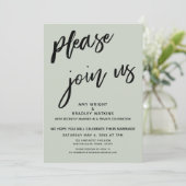 Invitation Moderne Vous êtes priés de nous rejoindre après la (Debout devant)