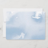 Invitation MODERNE WATERCOLOR 30e fête d'anniversaire élégant (Dos)