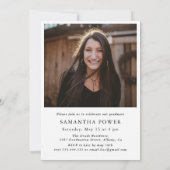 Invitation Modernisation Script Graduate 2 Photos Graduation (Dos)