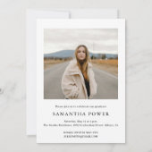 Invitation Modernisation Script Graduate 2 Photos Graduation (Dos)