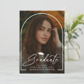 Invitation Modernisation Script Graduate 2 Photos Graduation (Debout devant)