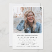 Invitation Modernisation Script Graduate 2 Photos Graduation (Dos)