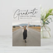 Invitation Modernisation Script Graduate 2 Photos Graduation (Debout devant)