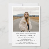 Invitation Modernisation Script Graduate 2 Photos Graduation (Dos)