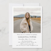 Invitation Modernisation Script Graduate 2 Photos Graduation (Dos)