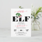 Invitation Moderniser ce que l'Elf Genre Révèle Baby shower (Debout devant)