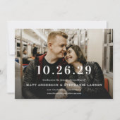 Invitation Modernisez Votre Date De Mariage Photo Enregistrez (Devant)