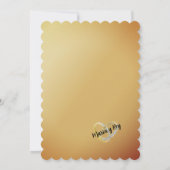 Invitation Moderno,dorado Minimalista Celebracion (Dos)