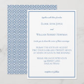 Invitation Modernodern avec motif géométrique (Devant / Derrière)