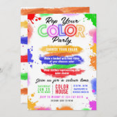 Invitation modifiable à la lumière de la fête de c (Devant / Derrière)