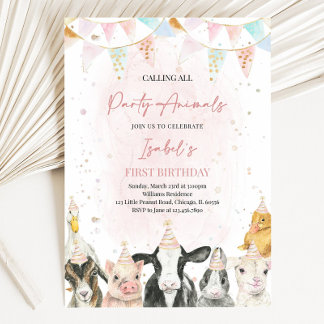 Invitation Modifiable Appel à tous les fêtards Naissance de f
