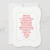 Invitation modifiable de fête du thé aux fraises F (Dos)