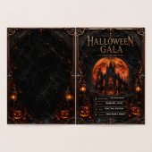 Invitation modifiable de gala d'Halloween | Gothiq (Intérieur)