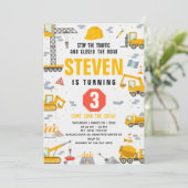 Invitation modifiable de la fête d'anniversaire de (Debout devant)