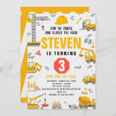 Invitation modifiable de la fête d'anniversaire de (Devant / Derrière)