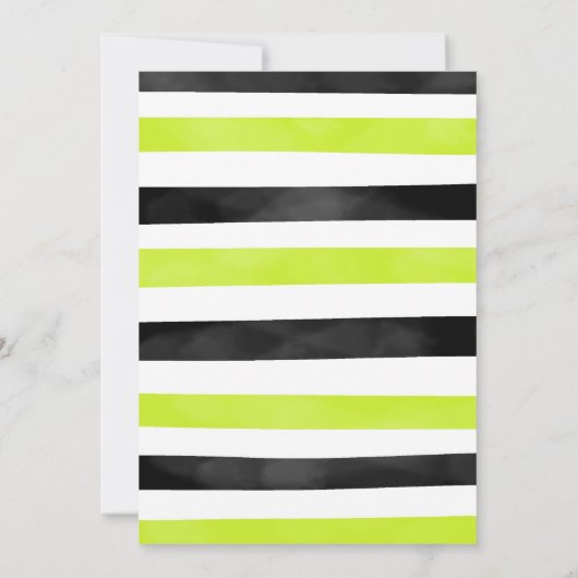 Invitation modifiable de quille noire (Dos)