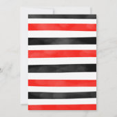 Invitation modifiable de quille noire (Dos)