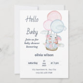 Invitation modifiable et imprimable pour une fête  (Devant)