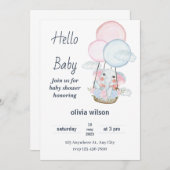 Invitation modifiable et imprimable pour une fête (Devant / Derrière)