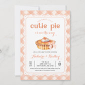 Invitation Modifiable N'IMPORTE QUEL ÂGE Sweet Cutie Baby sho (Devant)