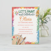 Invitation Modifiable Peignons et célébrons (Debout devant)