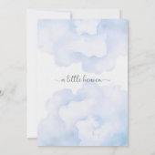 Invitation modifiable pour Baby Shower "Little Pie (Dos)