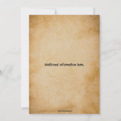 Invitation modifiable pour BBQ de style western da (Dos)