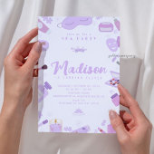 Invitation modifiable pour fête d'anniversaire de