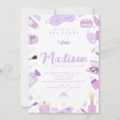 Invitation modifiable pour fête d'anniversaire Spa (Devant)