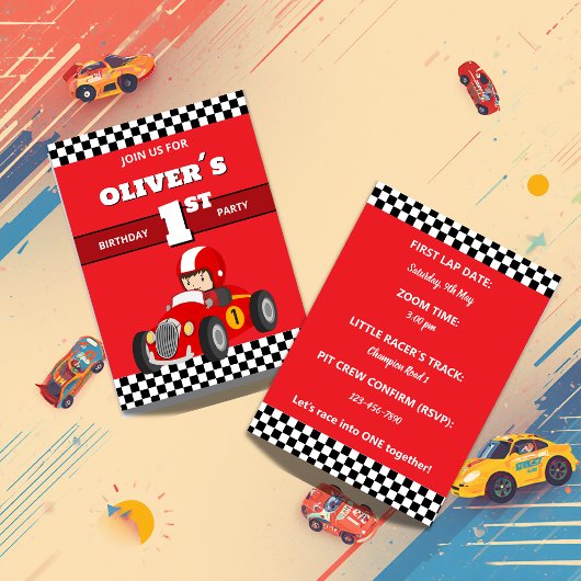 Invitation modifiable pour la 1ère fête d'annivers