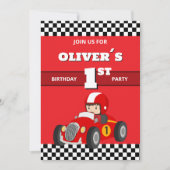Invitation modifiable pour la 1ère fête d'annivers (Devant)
