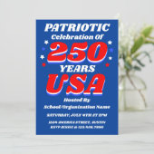Invitation modifiable pour la célébration de 250 a (Debout devant)