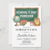 Invitation modifiable pour la fête de retraite d'u (Devant)