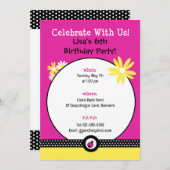 Invitation modifiable pour l'anniversaire de Littl (Devant / Derrière)