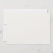 Invitation modifiable pour le dîner de Thanksgivin (Dos)
