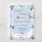 Invitation modifiable pour les fêtes de Noël (Devant)