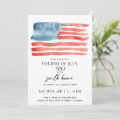 Invitation modifiable pour un BBQ de la Fête de l' (Debout devant)