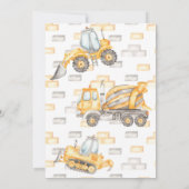 Invitation modifiable pour un chantier de construc (Dos)