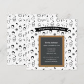 Invitation modifiable pour Un esprit brillant, un  (Devant / Derrière)