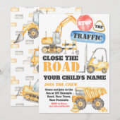 Invitation modifiable pour une construction, invit (Devant / Derrière)